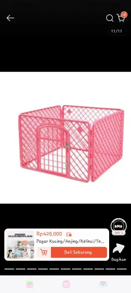 Dijual 2 kandang doggy n cat besar.. kondisi masih baru minat WA