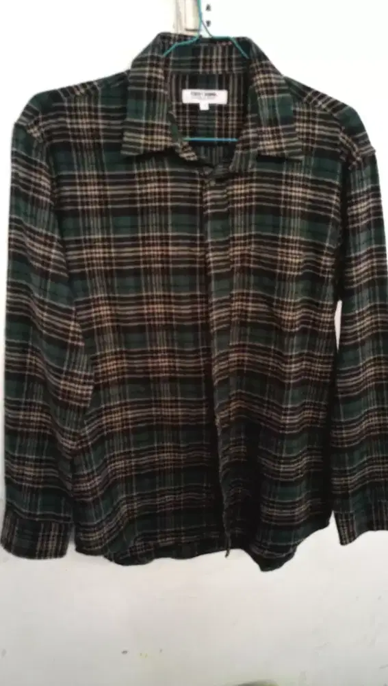 Kemeja flannel first down size L original flanel no eiger