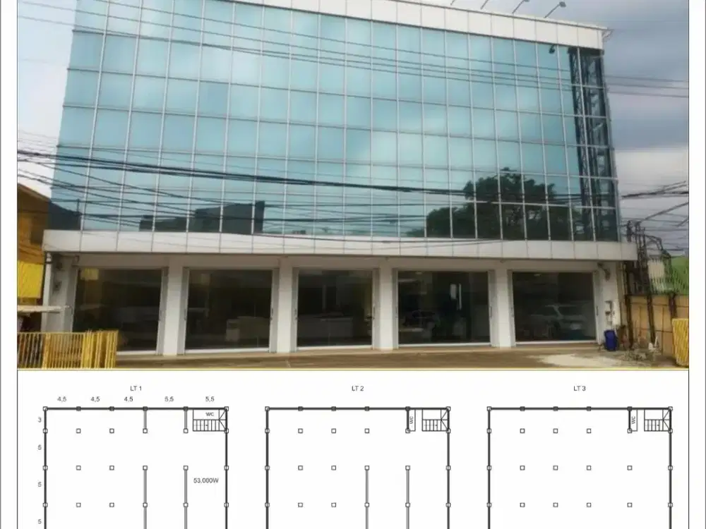 Ruko Gandeng 5 Unit di Jl Raya Serpong Hadap Jalan Cocok untuk Resto