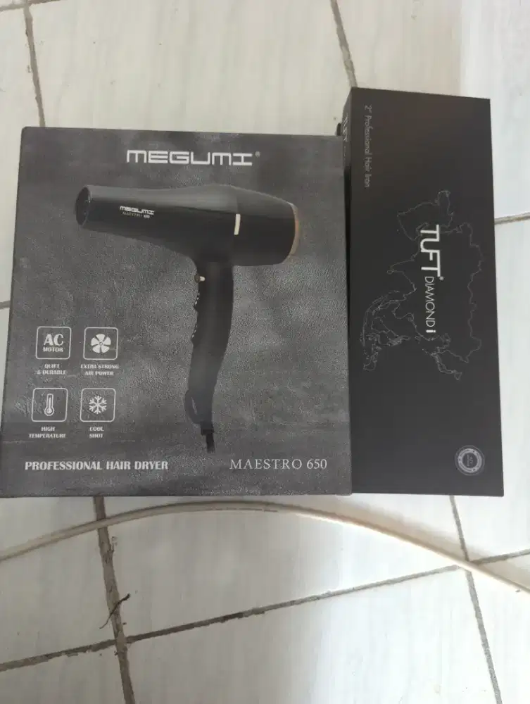 Catok dan hair dryer