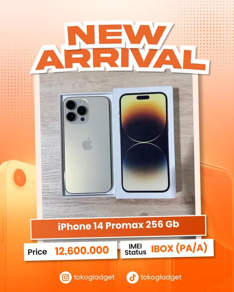 iPhone 14 Promax 256 Gb ex IBOX