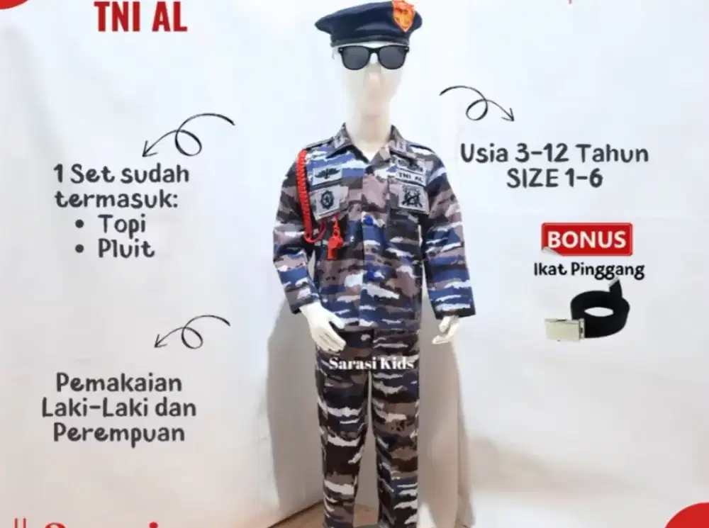 Seragam karnaval anak laki laki