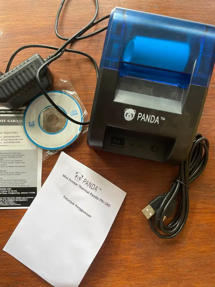 Printer Thermal Desktop Panda PRJ-58D 58mm Android/IOS/WIndows