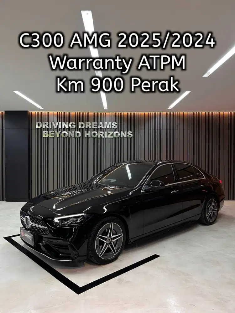 Mercedes Benz C300 AMG 2025 Mercy Km900perak Hitam Nik 2024 B1931SAT