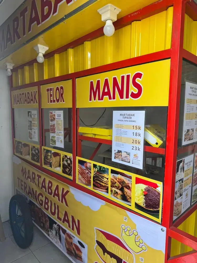 Di jual rombong bekas martabak dan terang bulan