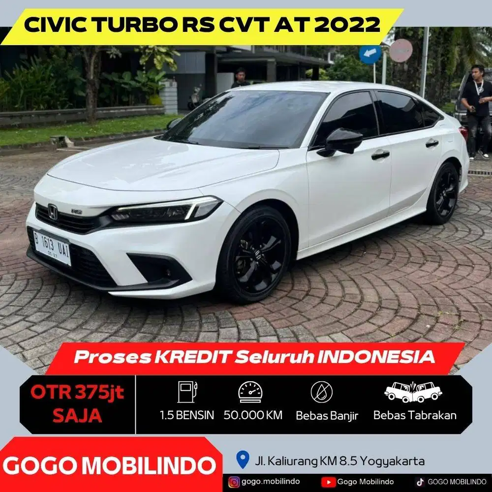 Honda Civic Turbo RS CVT Matic 2022 FAVORIT Istimewa DP Minim