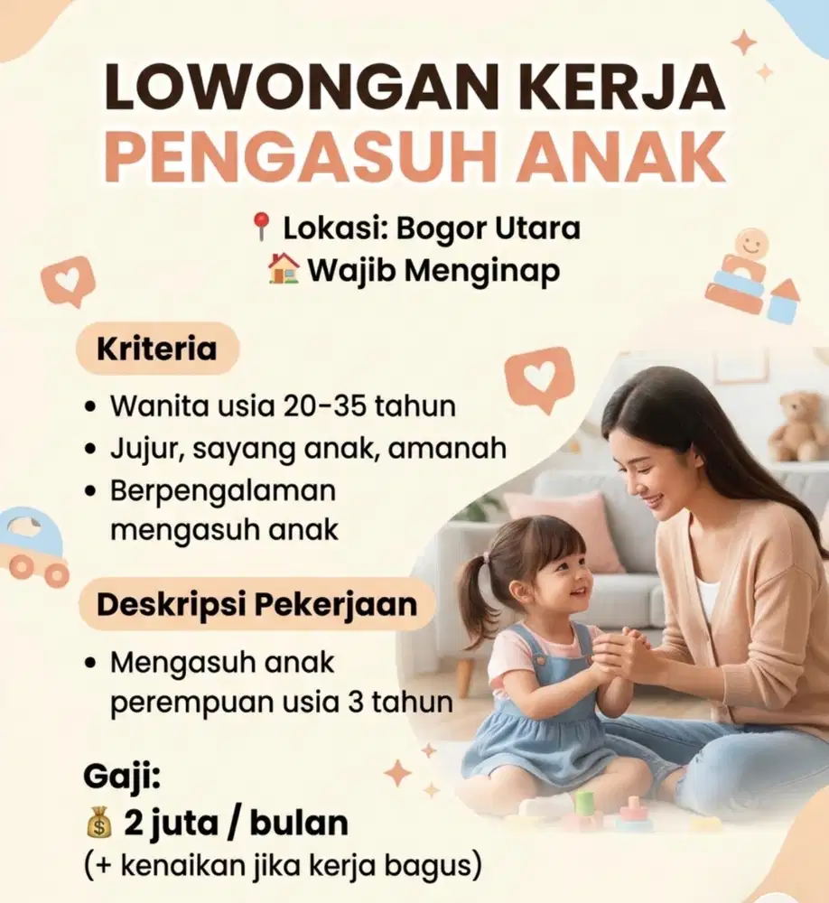Loker jaga anak balita