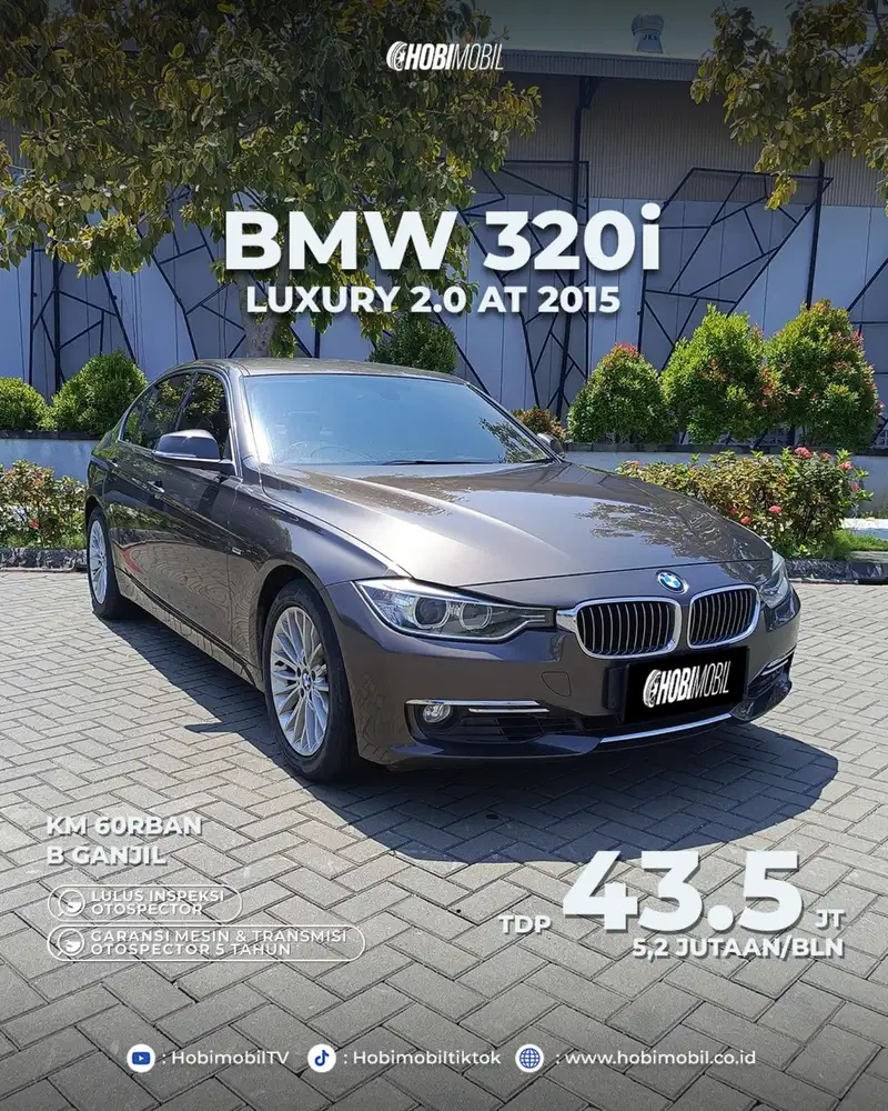 Bmw 320i luxury 2.0 at 2015 Pmk 2016 garansi mesin transmisi 5th
