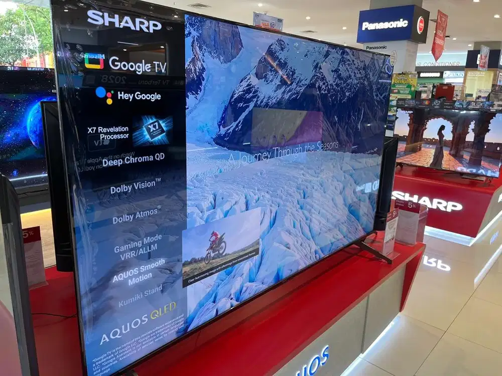 TV SHARP QLED GOOGLE 4K 75 INCH 4T-C75HL6500I (bisa cicilan)