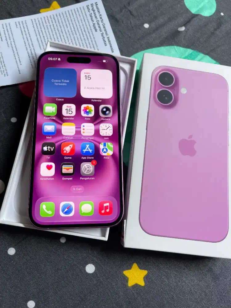 IPhone 16 128gb Pink Garansi iBox Juli 2026