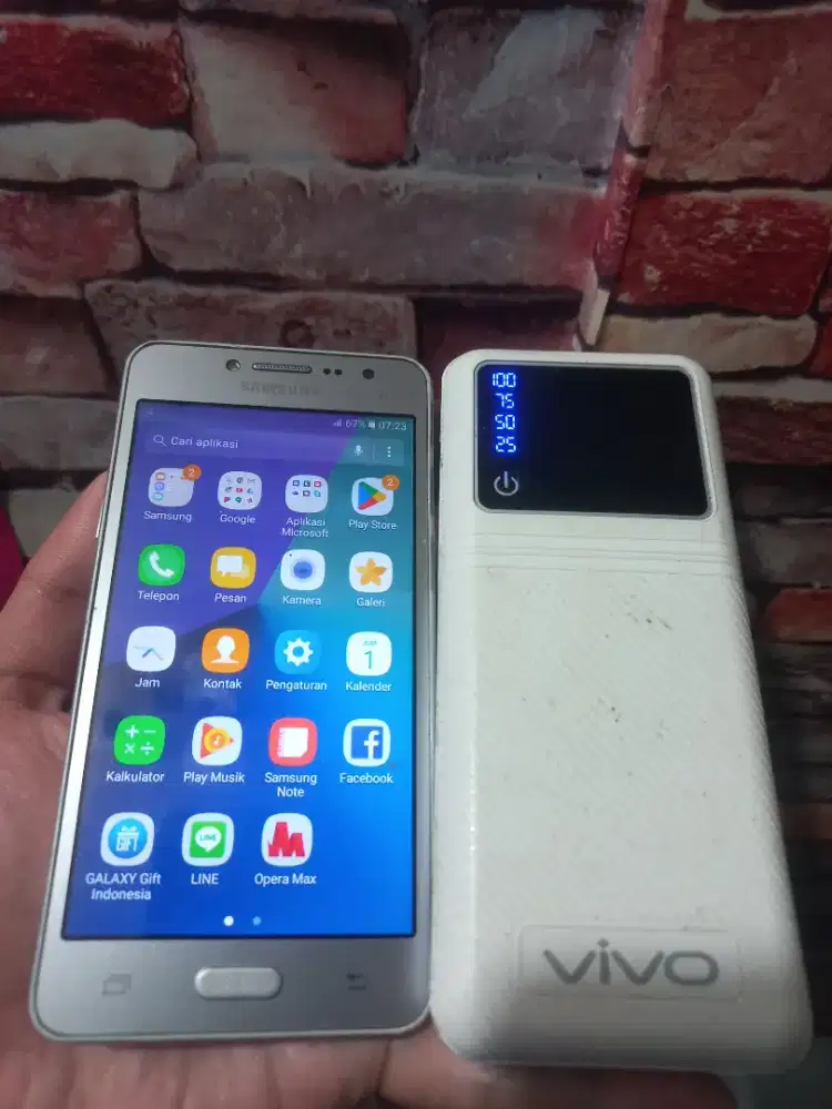 Samsung J2 prime 1,5/8gb+Power bank 20000mah