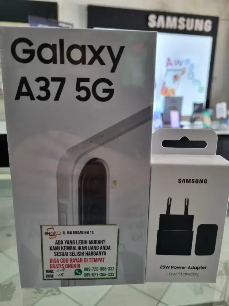 NEW SAMSUNG GALAXY A37 5G FREE ADAPTER