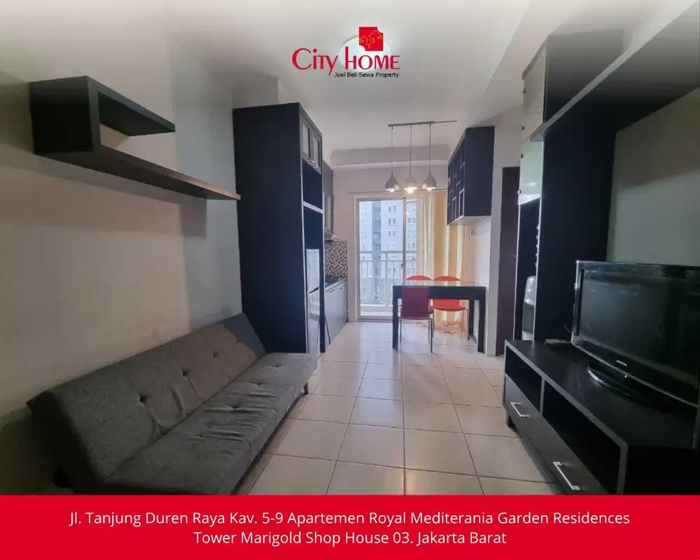 Disewakan Murah Apartemen 2 Kamar Furnished Siap Huni, Lantai Huni