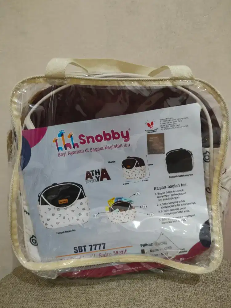 Tas snobby warna navy& maroon