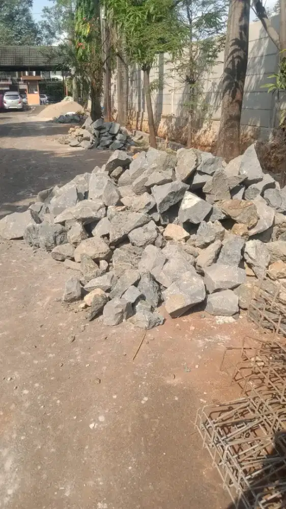 Pasir bangka putih kasar limstone batu kali abu batu pasir pasang