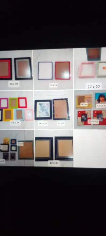 Jual pigura berbagai ukuran