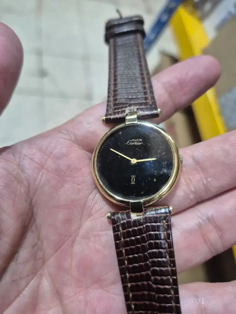 Cartier jam tangan quartz perak