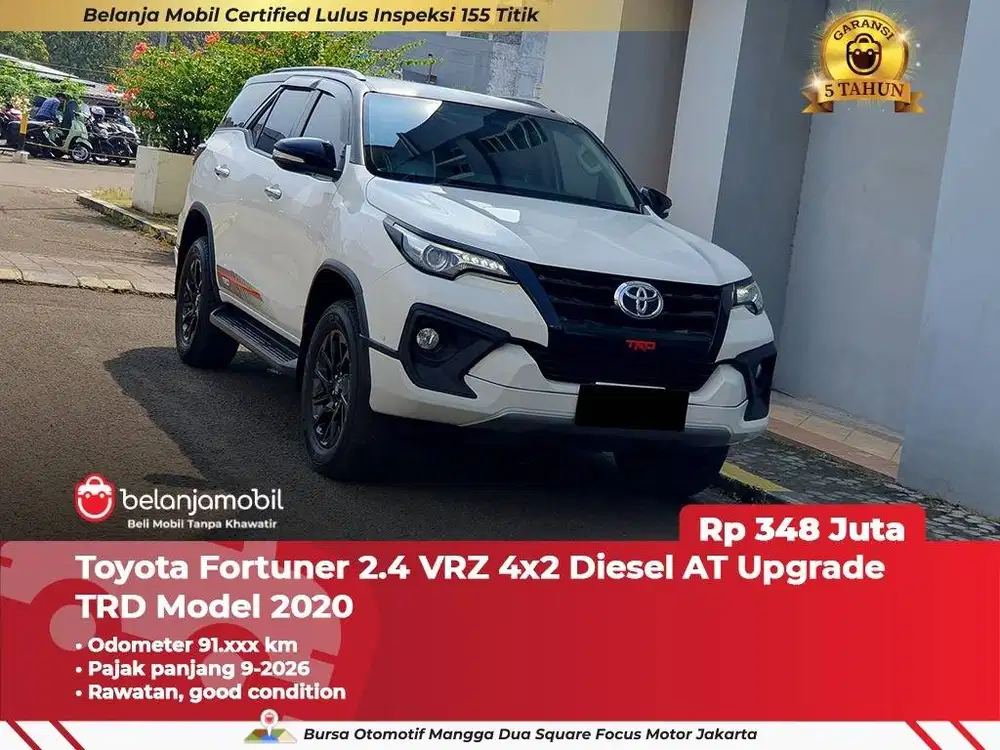 [ UPGRADE TRD 2020 ] Toyota Fortuner 2.4 VRZ 4x2 Diesel AT 2017/2018
