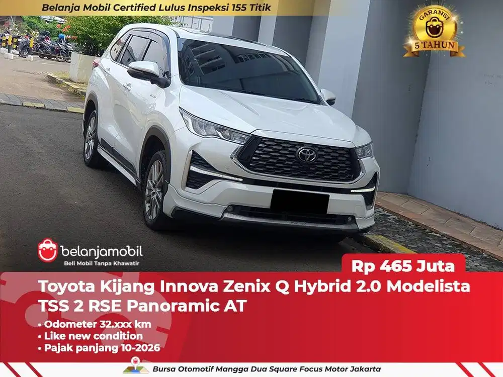 [ BERGARANSI ] Toyota Innova Zenix Q Hybrid Modelista TSS 2023 2024