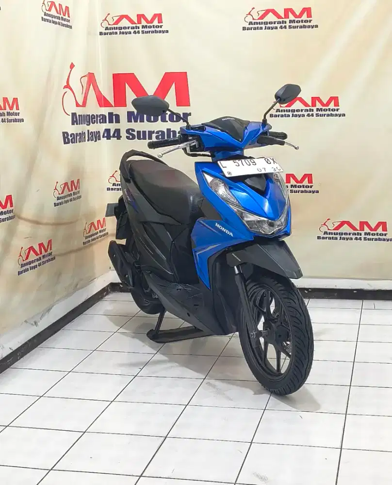 Ready Honda Beat ECO Iss tahun 2020 Biru Hitam