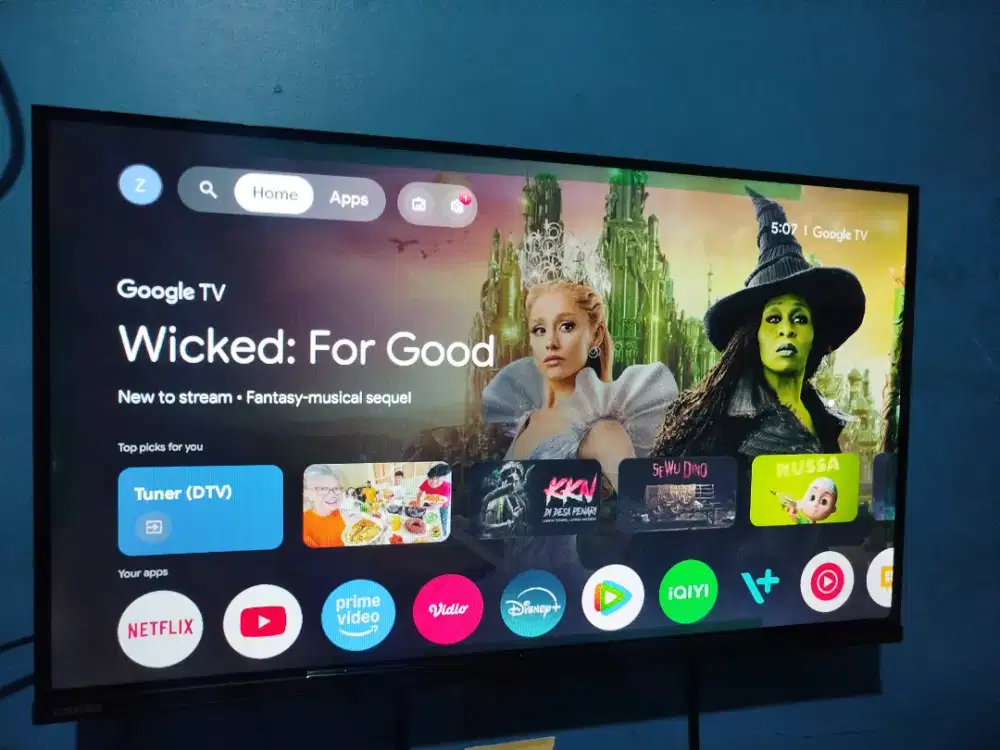 Tv LED google tv 32 inc fulset gress