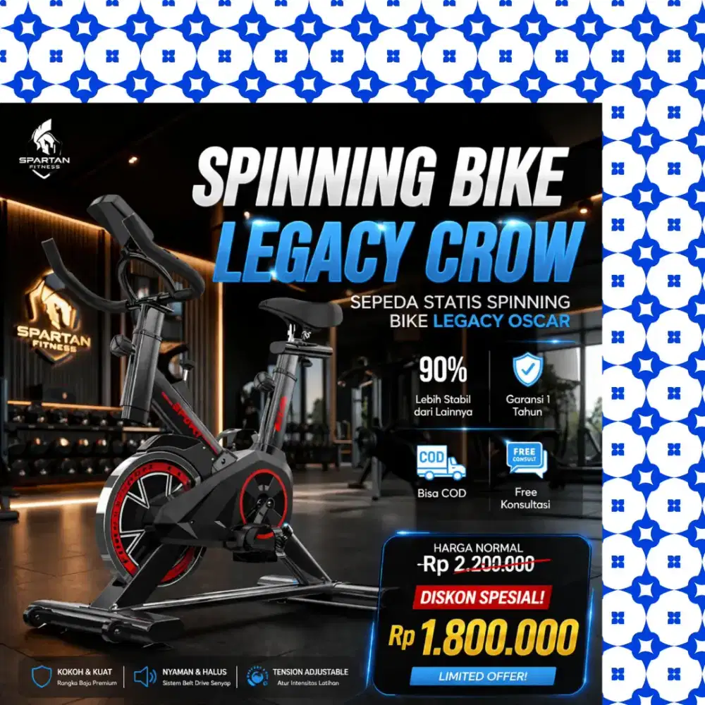 Sepeda statis gym Spinning LegacyCrow