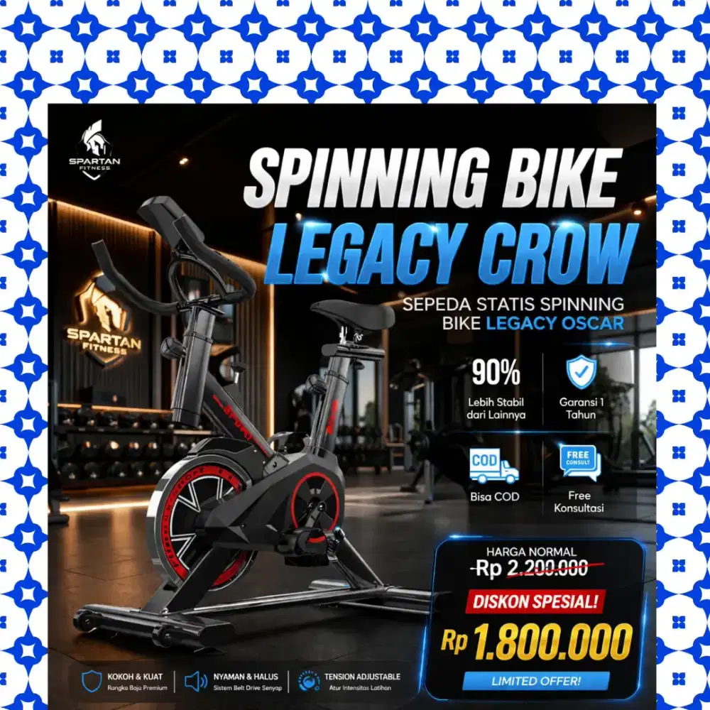 Sepeda statis gym Spinning LegacyCrow