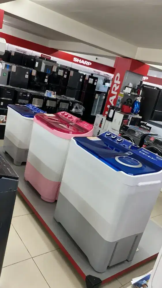 Promo cicilan mesin cuci bunga 0% Gratis 1x angsuran tanpa dp