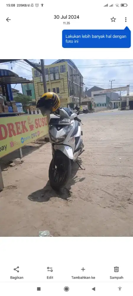 Honda beat deluxe 2022 putih