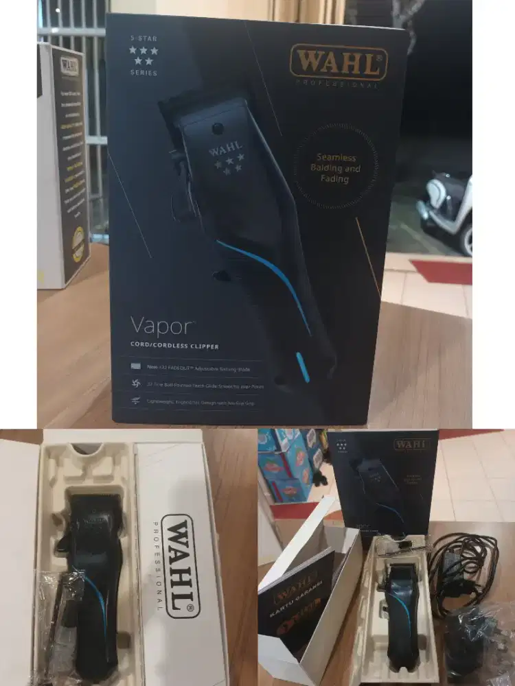 Dijual mesin cukur tanpa kabel barbershoop WAHL USA bintang 5
