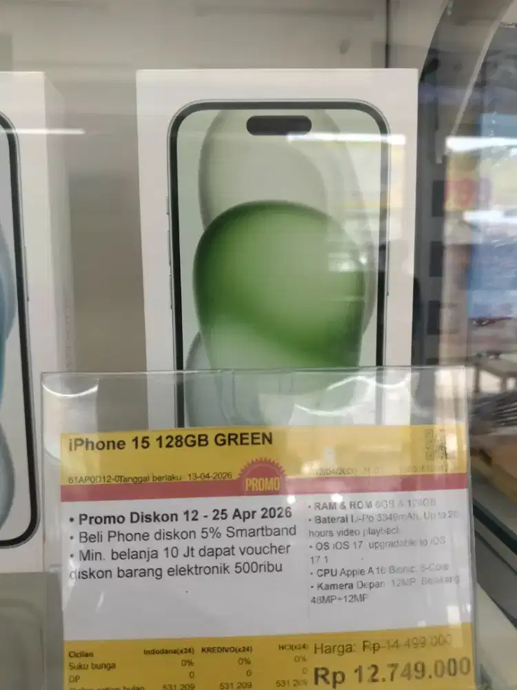 CICILAN IPHONE 15 128GB CUKUP KTP TANPA DP