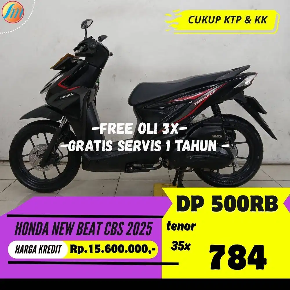 DP PROMO 500RIBU HONDA NEW BEAT CBS 2025 SEKEN BERGARANSI GRESS