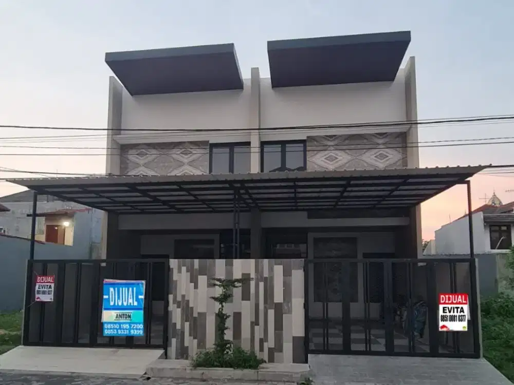 Dijual rumah baru 2 lantai di Sidosermo hanya 2M