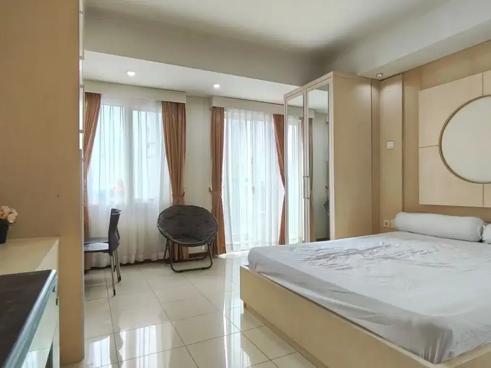 Disewakan Studio Full Furnish di Apartemen Royal Mediterania Garden