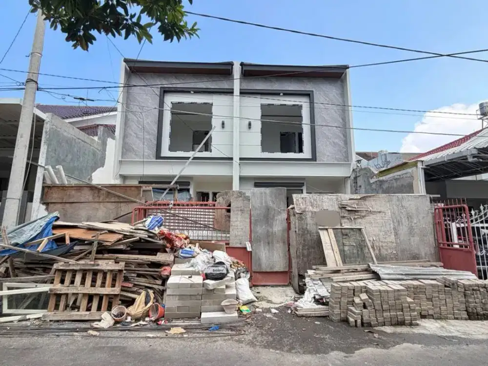 Dijual rumah baru wisma mukti klampis semolo barat
