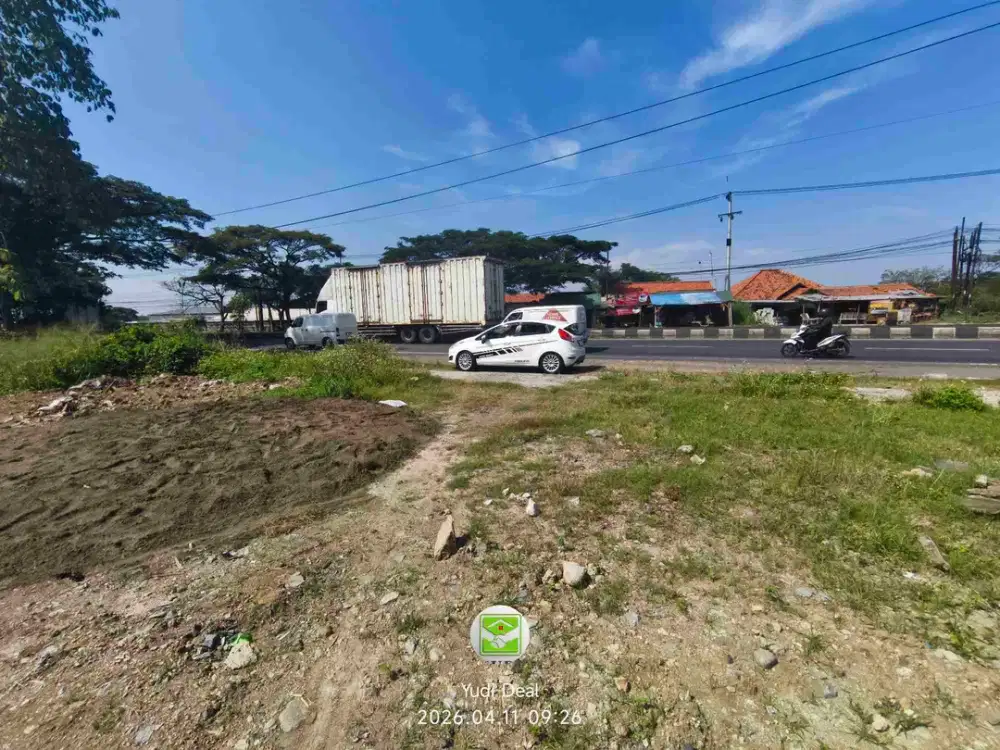Tanah di jalan raya Pantura dekat pabrik Indofood CBP Cirebon