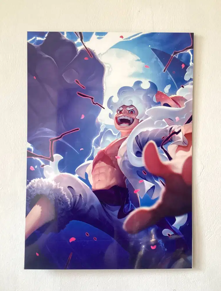 Dijual Metal Poster Luffy Gear 5 A3