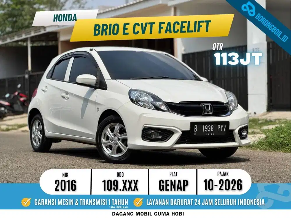 BRIO E CVT 2016 Facelift PUTIH