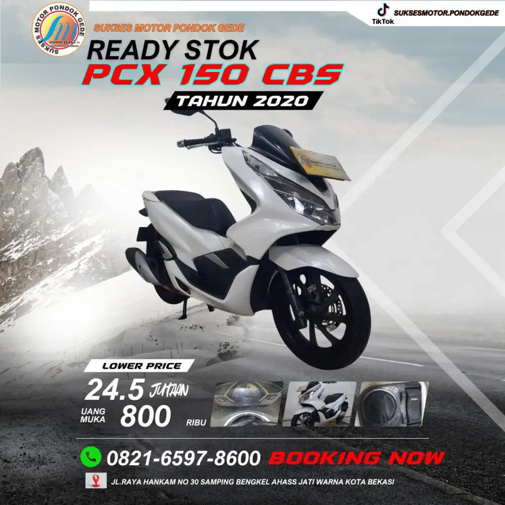 PCX 150
TAHUN 2020 KTP LUAR DKI BISA  KREDIT DAN CASH