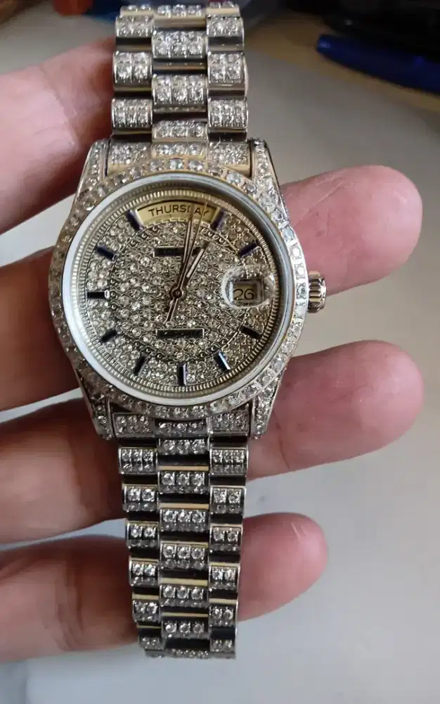 Jam tangan full diamond, rlk, by jf