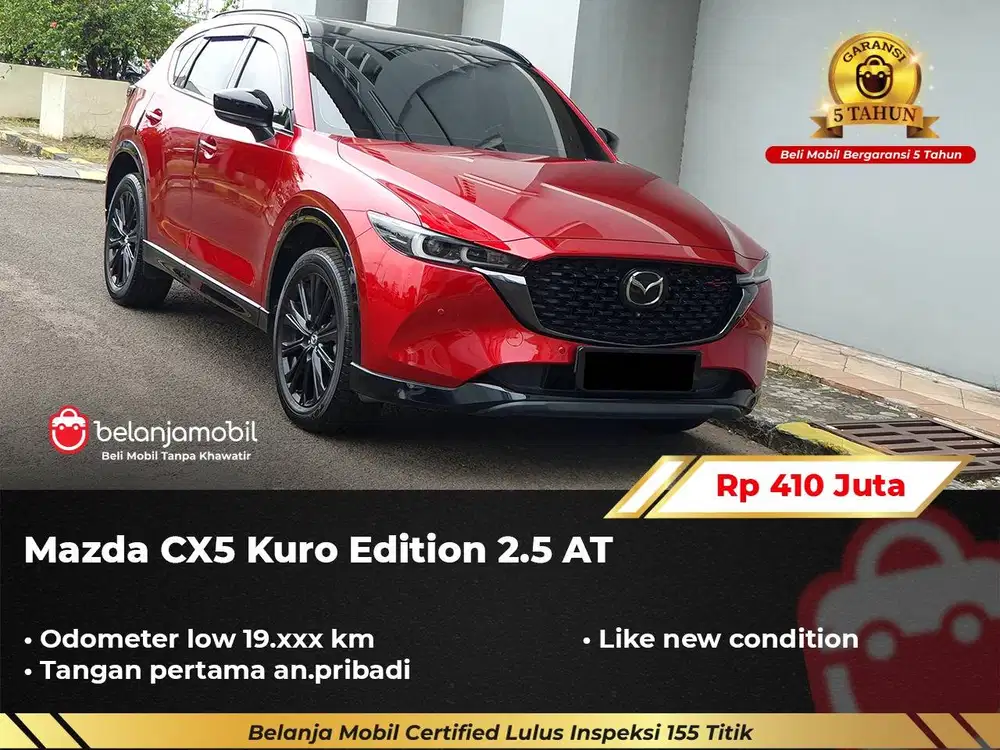 [ GARANSI 5TH ] Mazda CX5 CX-5 CX 5 Kuro Edition 2.5 AT 2022/2023
