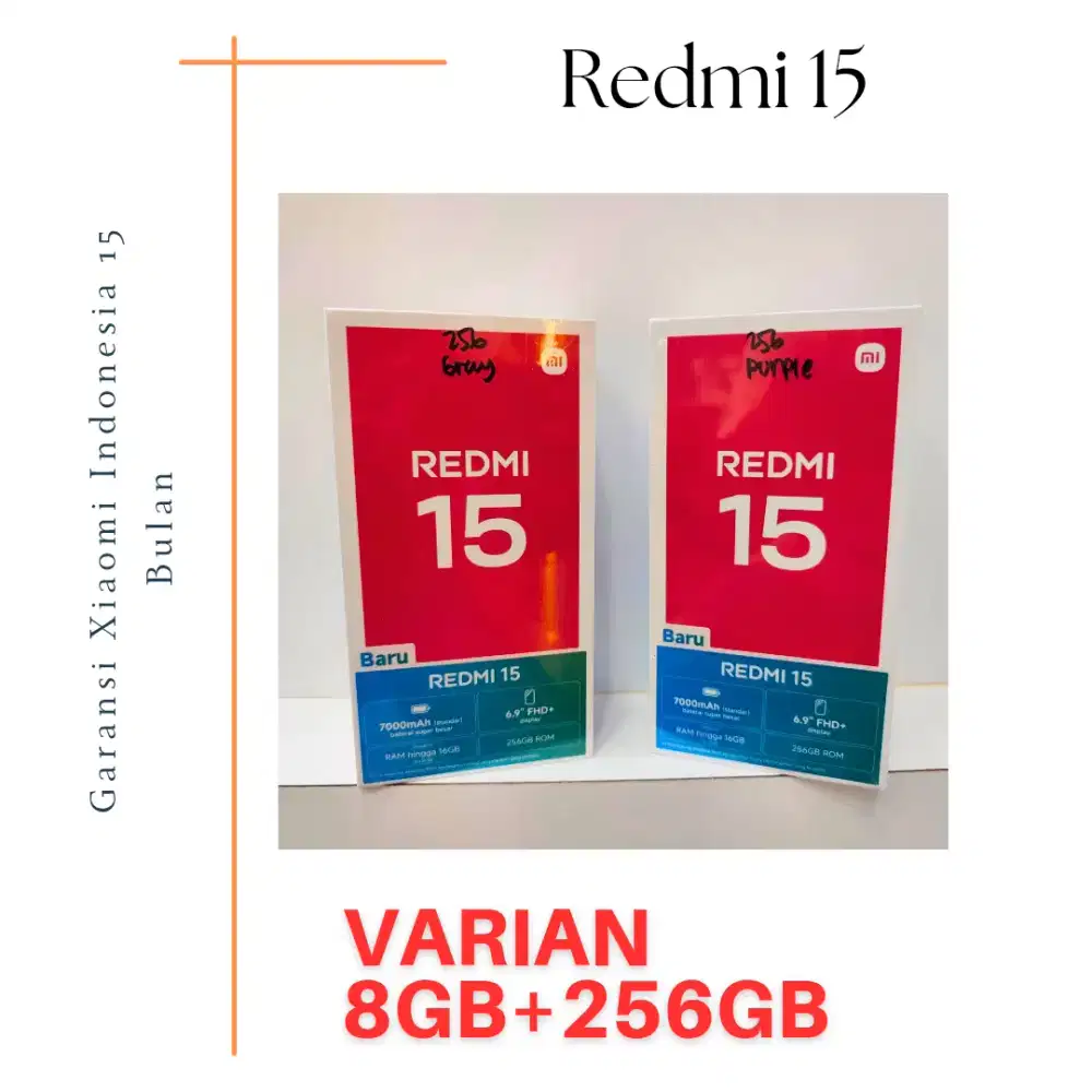 Redmi 15 256GB Garansi Resmi Indonesia.