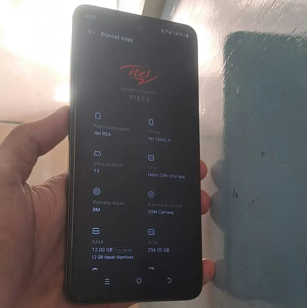 Itel RAM 24 GB ROM 256 GB Prosesor G99 ULTIMATE