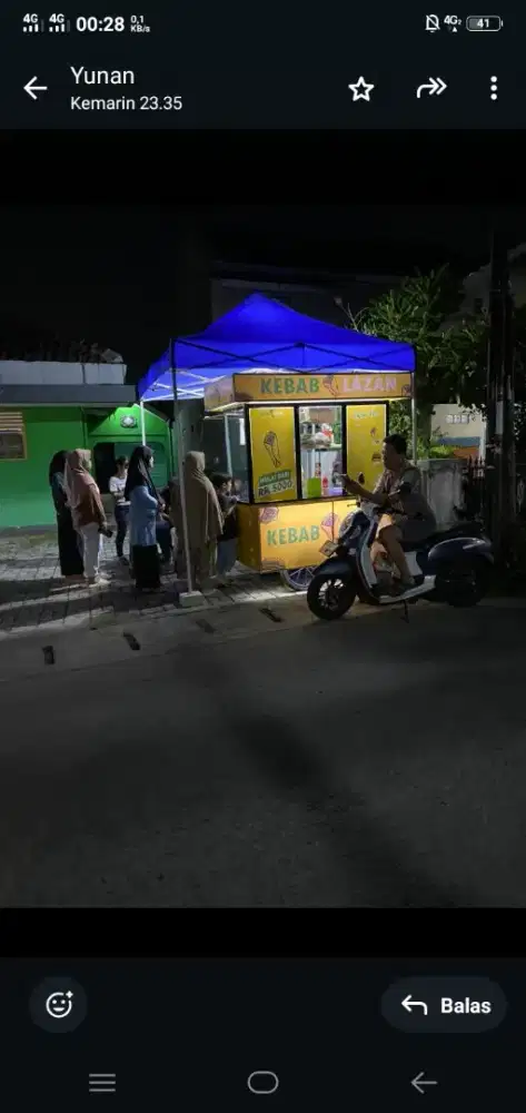 Gerobak kebab second+alat alatnya