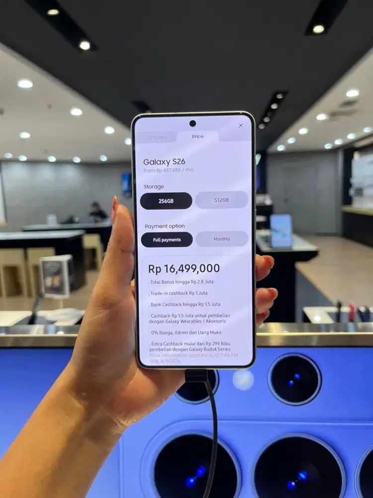 Cicilan samsung galaxy S26 cukup menggunakan ktp