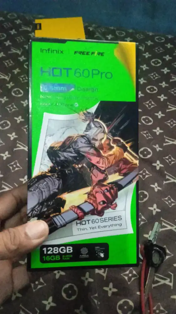 Infinix hot 60 pro ram 8/128 pemakaian 1bln fullset