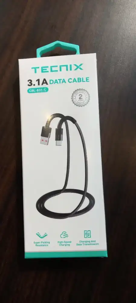 Tecnix CBL-831-C Kabel Data Charger Fast Charging 3.1A - CBL-831