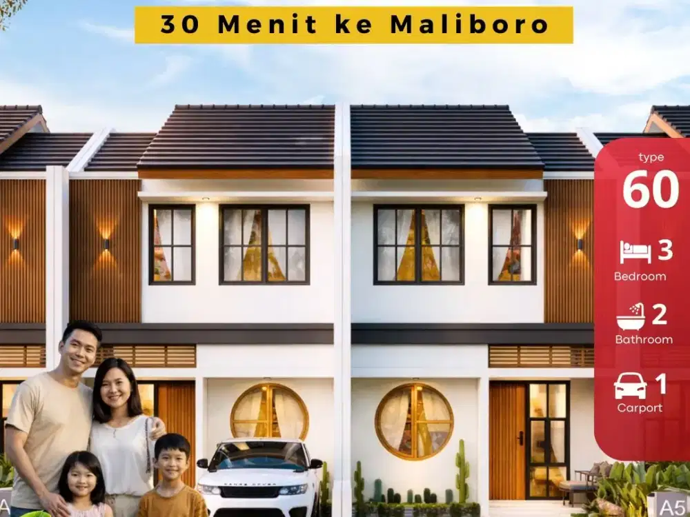 RUMAH MURAH JOGJA HANYA 400 JUTAAN 2 LANTAI 3 KAMAR TIDUR