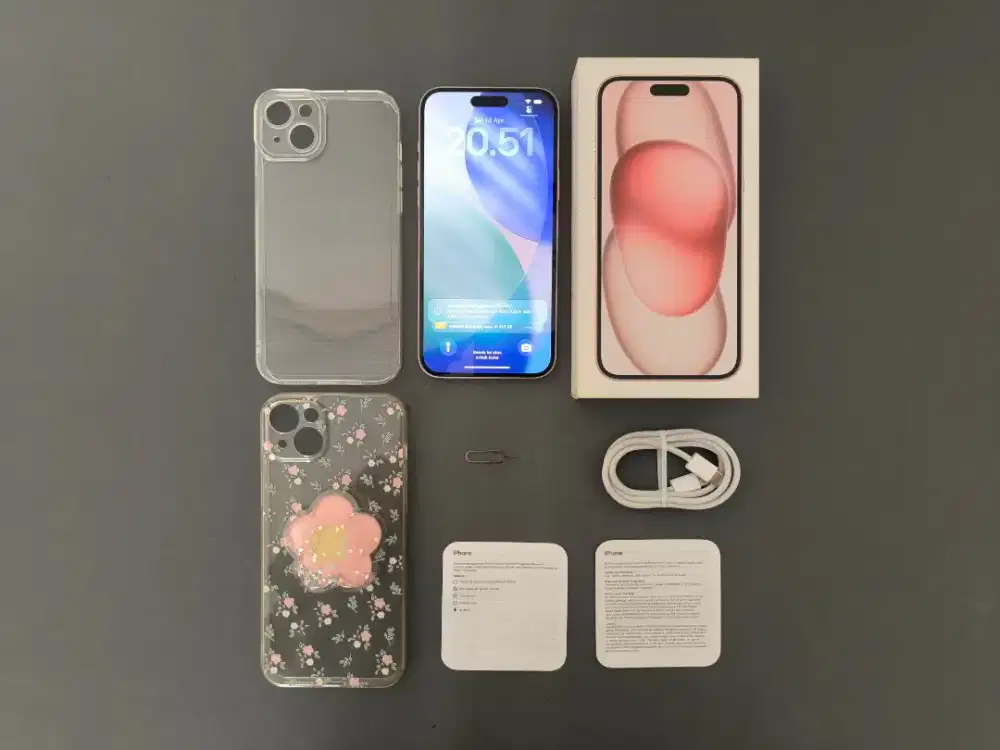 iPhone 15+ Plus 256GB - Fullset, Garansi Resmi Ibox