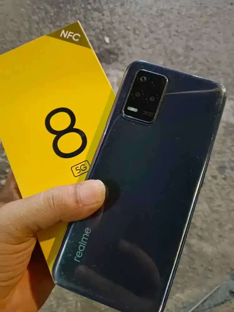 jual realme8 5G ram8/8/128 fullset